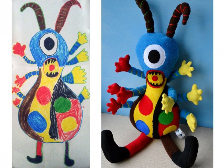 Tout simplement géniale, cette artiste qui fabrique des peluches à partir de dessins d