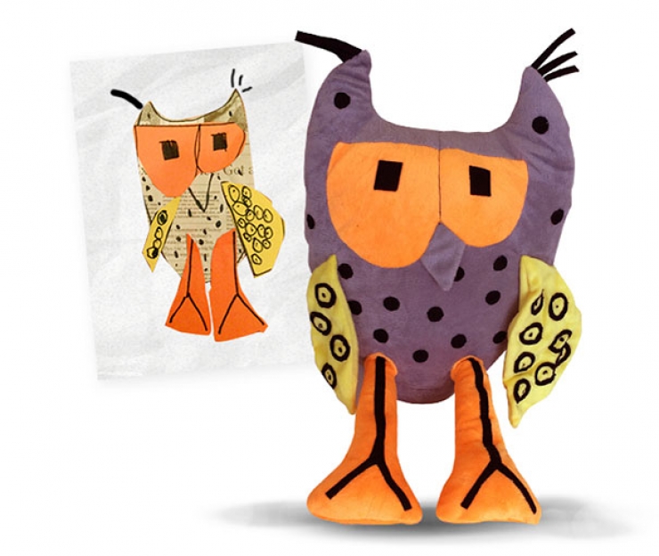 Créer des peluches à partir de dessins d