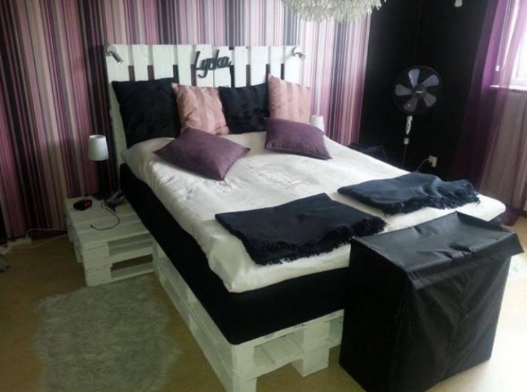 12 lits et meubles de chambre réalisés à partir de palettes de ... Lit surélevé adulte