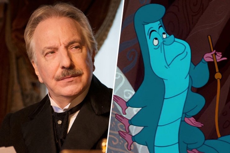 Alan Rickman Alice Au Pays Des Merveilles 26 célébrités métamorphosées en personnages Disney