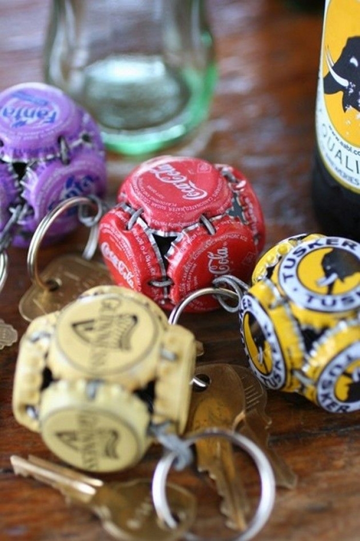 11 objets fabriqués à partir de capsules de bouteilles