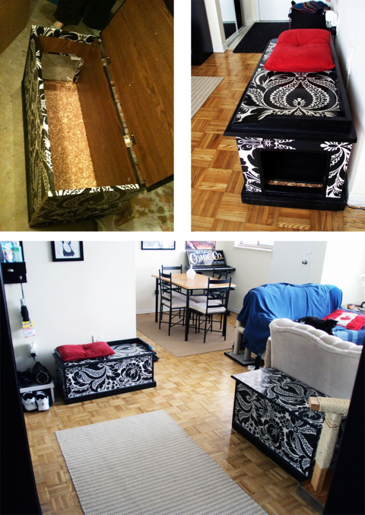 Illustration de l'article : Besoin de cacher la litière de votre chat ? Voici 34 idées qui devraient vous intéresser !