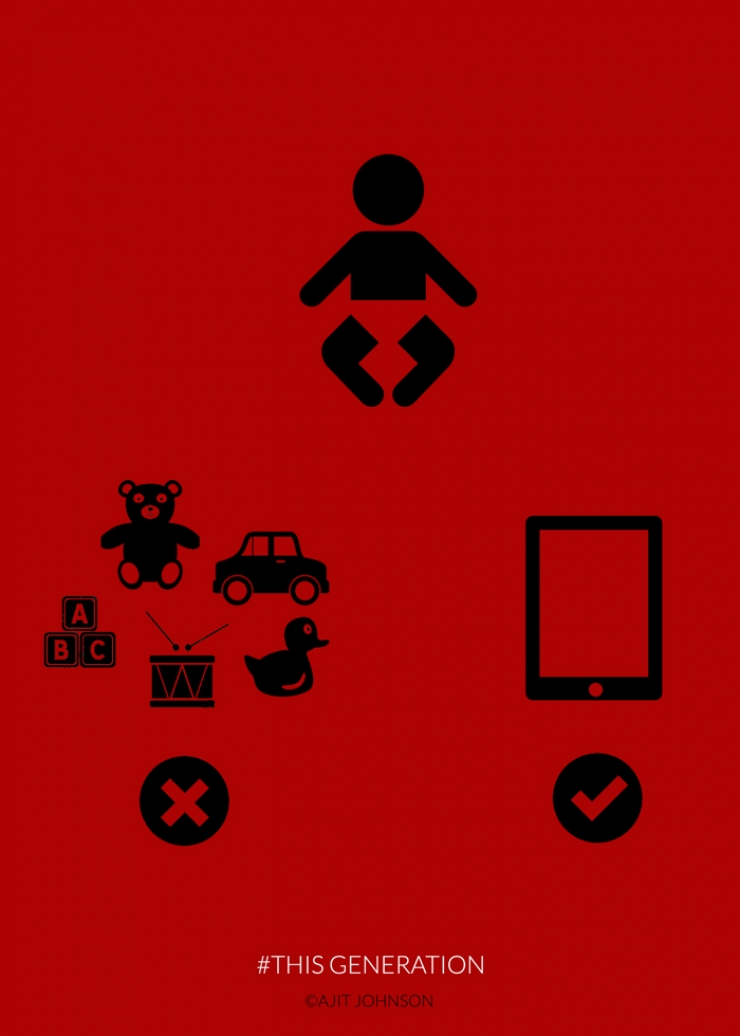 Illustration de l'article : 24 illustrations dénonçant notre addiction aux nouvelles technologies