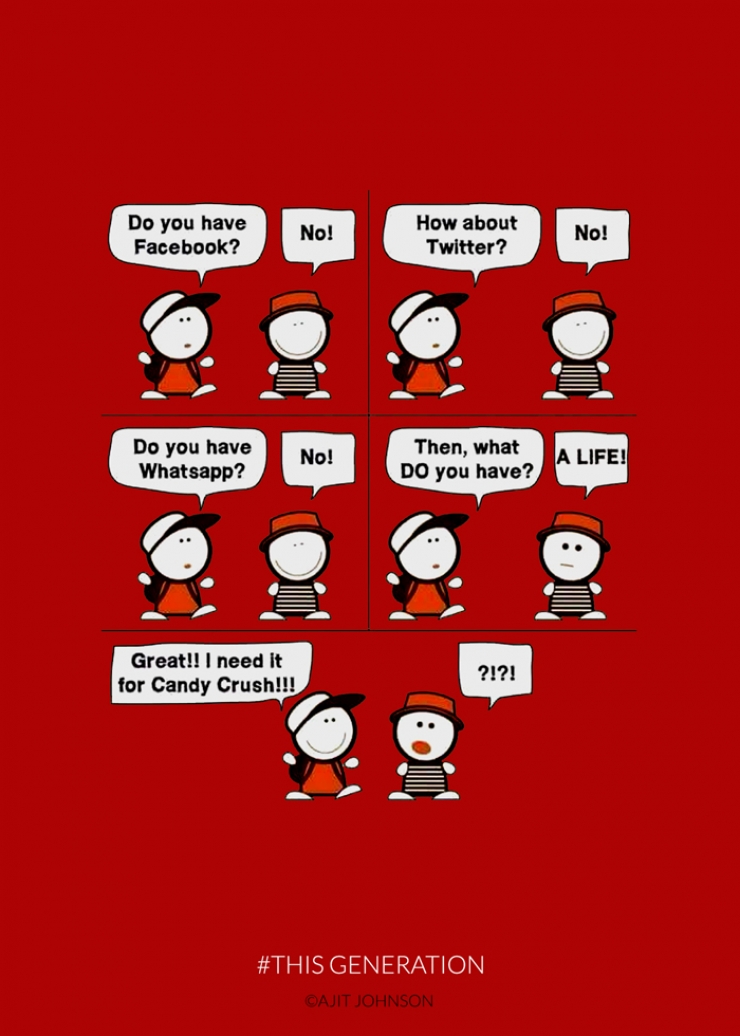 Illustration de l'article : 24 illustrations dénonçant notre addiction aux nouvelles technologies