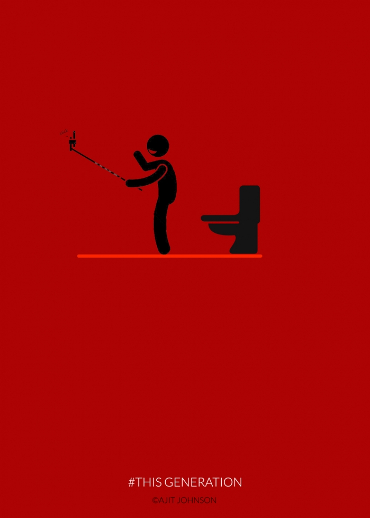 Illustration de l'article : 24 illustrations dénonçant notre addiction aux nouvelles technologies