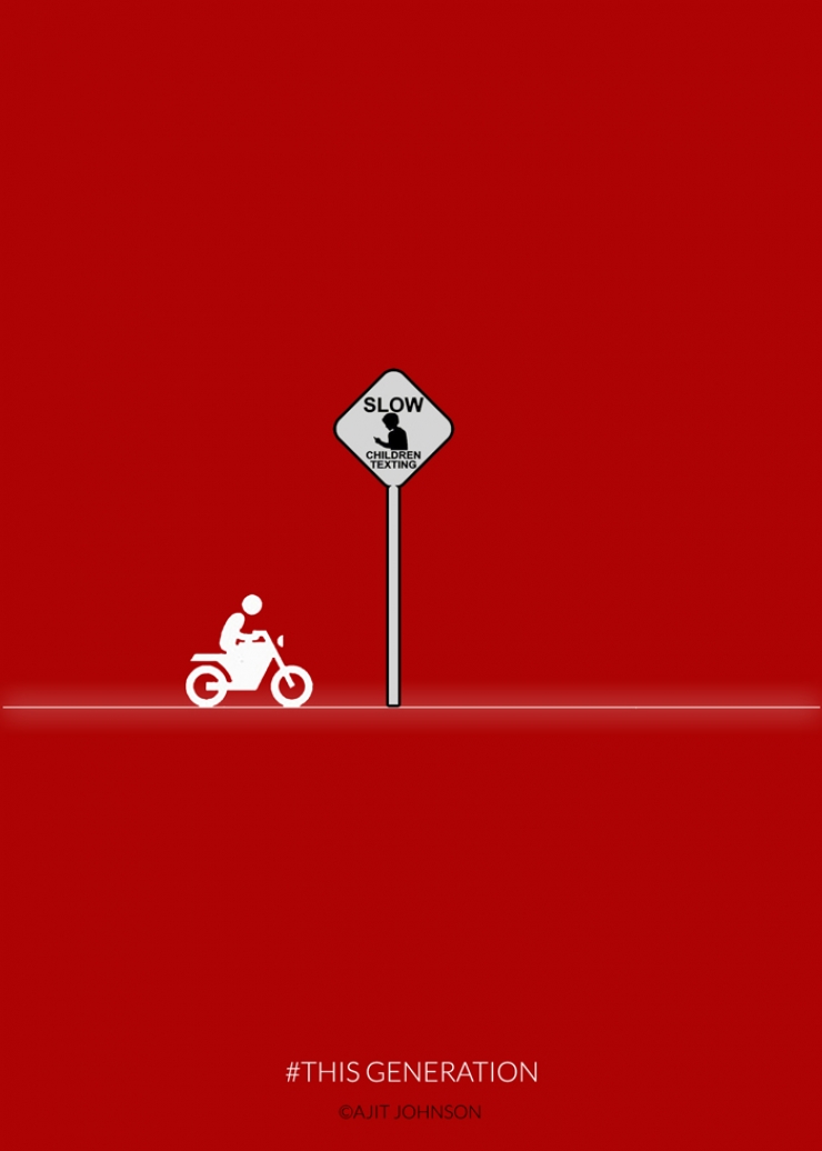 Illustration de l'article : 24 illustrations dénonçant notre addiction aux nouvelles technologies