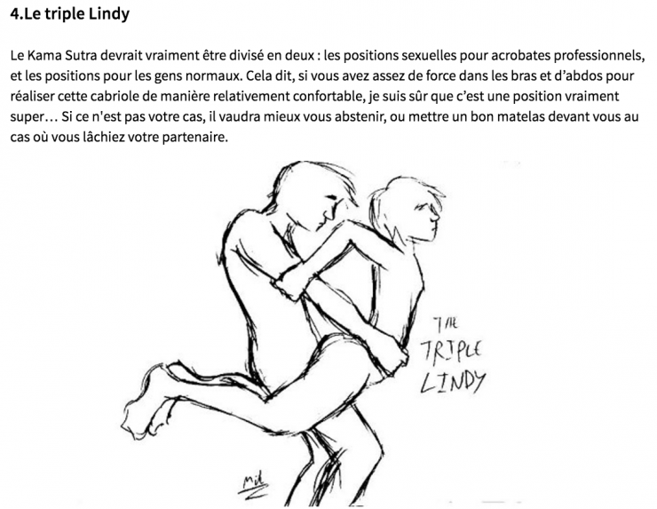 Illustration de l'article : 15 positions du K@masutra, classées des plus dingues et risquées, aux plus agréables et incroyables ! Suis-je la seule à n'avoir jamais été tentée par les positions 4 et 5 ?
