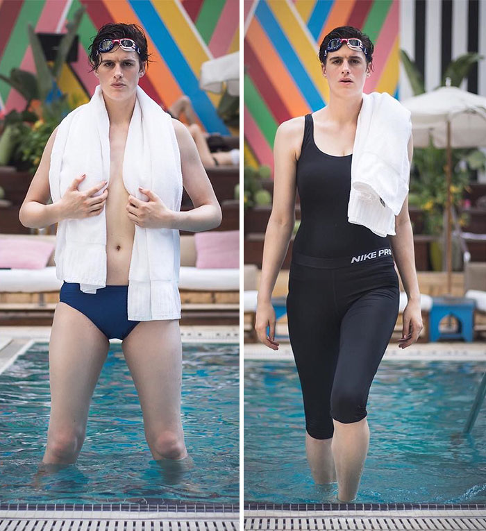 Illustration de l'article : Ce modèle androgyne détruit les stéréotypes sexistes en posant comme homme et femme!