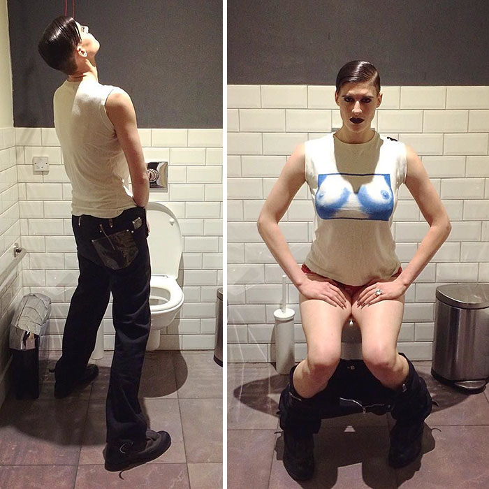 Illustration de l'article : Ce modèle androgyne détruit les stéréotypes sexistes en posant comme homme et femme!