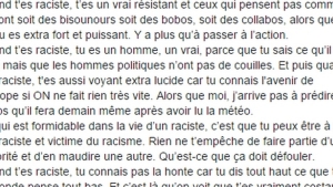 texte sur le racisme