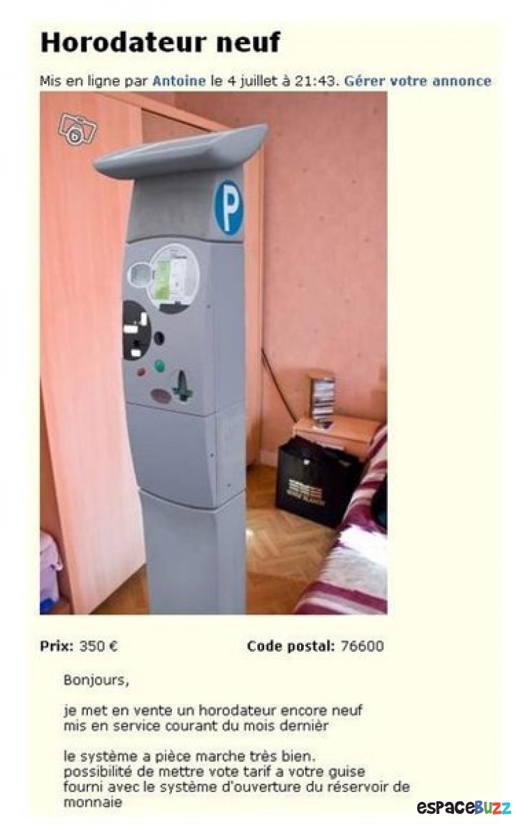 Illustration de l'article : Compilation des 10 objets les plus insolites trouvés sur Le Bon Coin!