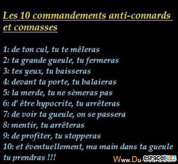 Illustration de l'article : Les 10 Commandements anti...