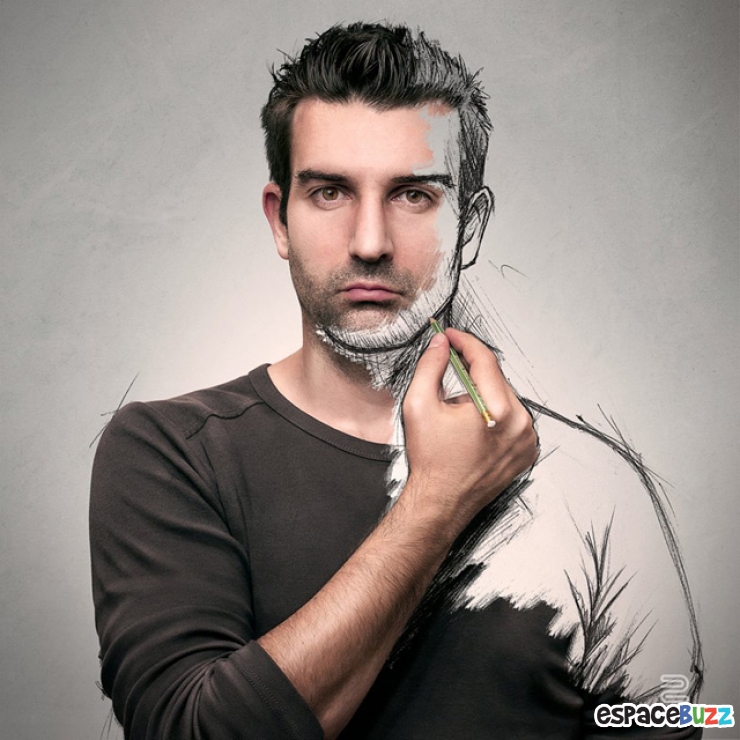 Illustration de l'article : Découvrez 10 oeuvres de Sébastien Del Grosso, cet artiste français qui mélange photos et dessins