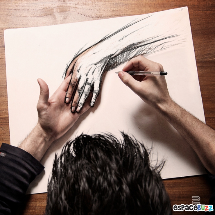 Illustration de l'article : Découvrez 10 oeuvres de Sébastien Del Grosso, cet artiste français qui mélange photos et dessins