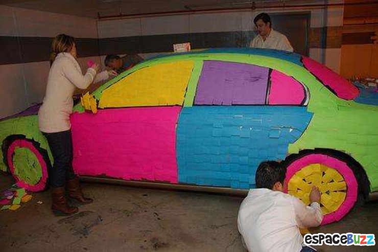 Illustration de l'article : 10 photos de voitures gentiment "décorées" par des copains