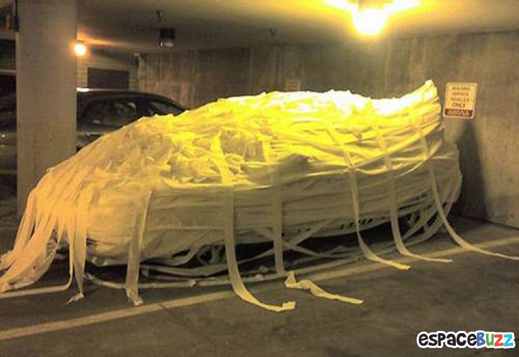 Illustration de l'article : 10 photos de voitures gentiment "décorées" par des copains