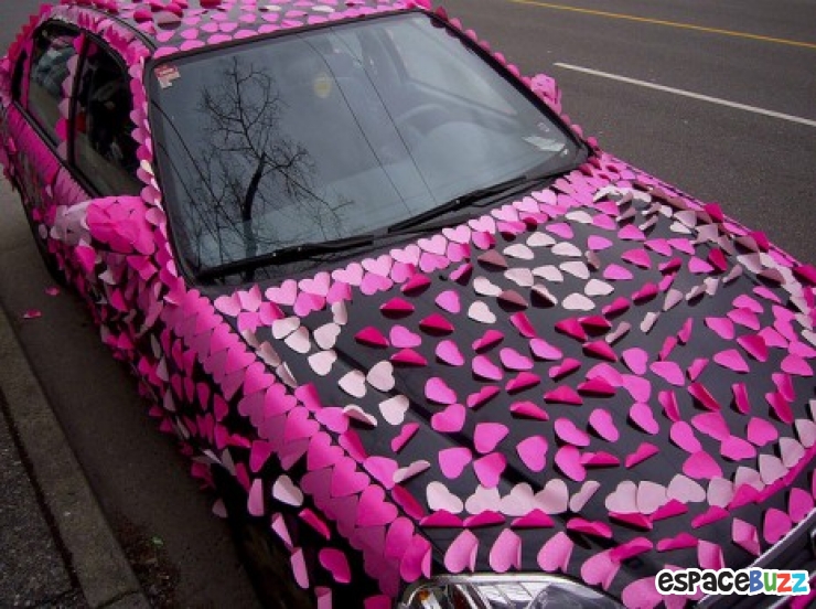 Illustration de l'article : 10 photos de voitures gentiment "décorées" par des copains