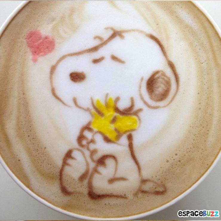 Illustration de l'article : 15 oeuvres de coffee-art représentant des personnages fictifs et des célébrités