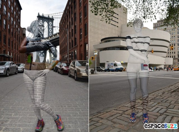 Illustration de l'article : Les superbes body paintings de l'artiste Trina Merry : comme un caméléon à New York...