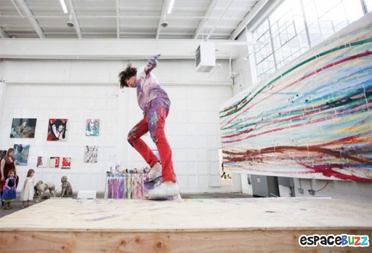 Illustration de l'article : Matt Reilly, l'artiste qui peignait avec son skate