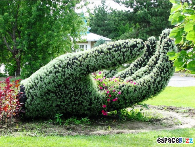 Illustration de l'article : Top 12 des sculptures v&eacute;g&eacute;tales les plus impressionnantes! 