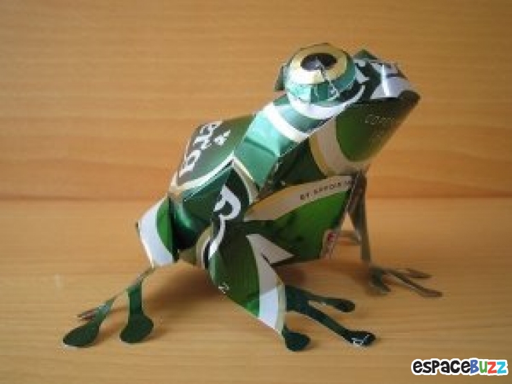 Illustration de l'article : L'artiste Makaon réalise ses scultpures à partir de... canettes! Voici 14 de ses surprenantes créations