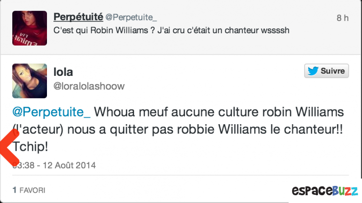 Illustration de l'article : Quand les internautes confondent Robin et Robbie Williams...