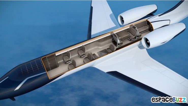 Illustration de l'article : Découvrez Ixion, un concept de jet privé qui en met plein la vue