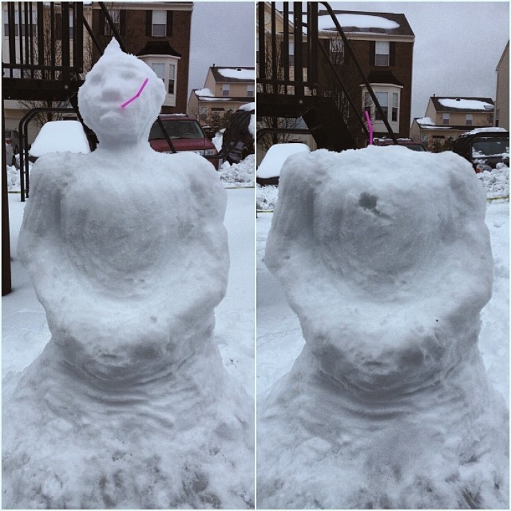 Illustration de l'article : 20 bonhommes de neige qui ressemblent &agrave; tout sauf &agrave; des bonhommes de neige