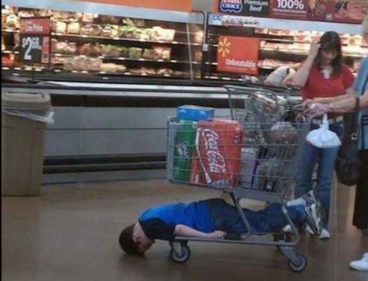 Illustration de l'article : 18 images qui prouvent que faire les courses avec ses enfants n'est pas toujours conseillé!