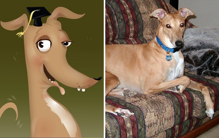 Illustration de l'article : Cette artiste prend des photos d'animaux qu'elle transforme en cartoons pour le plus grand plaisir des enfants! Quel talent!