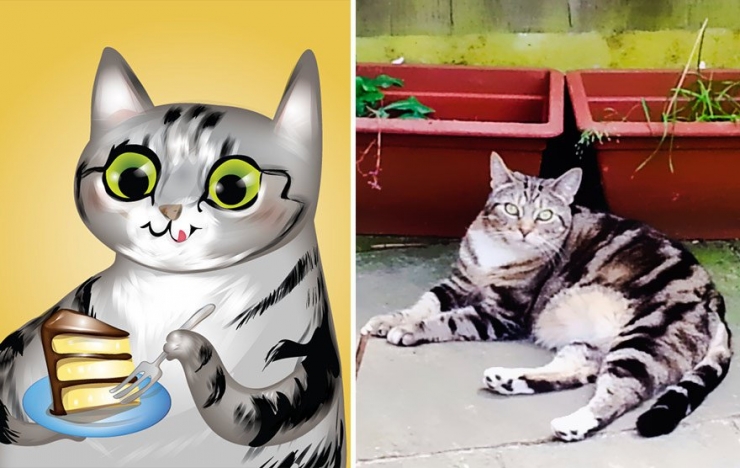 Illustration de l'article : Cette artiste prend des photos d'animaux qu'elle transforme en cartoons pour le plus grand plaisir des enfants! Quel talent!