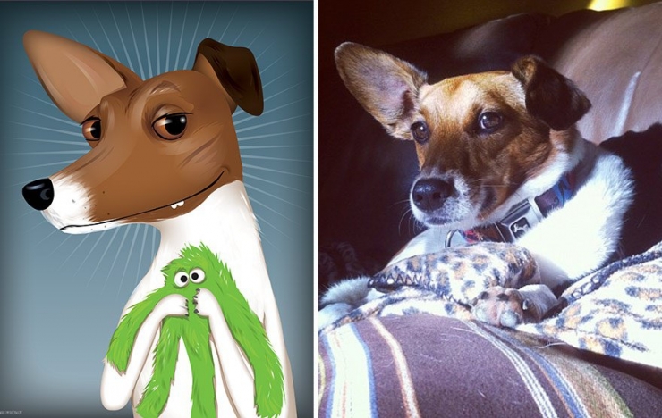 Illustration de l'article : Cette artiste prend des photos d'animaux qu'elle transforme en cartoons pour le plus grand plaisir des enfants! Quel talent!