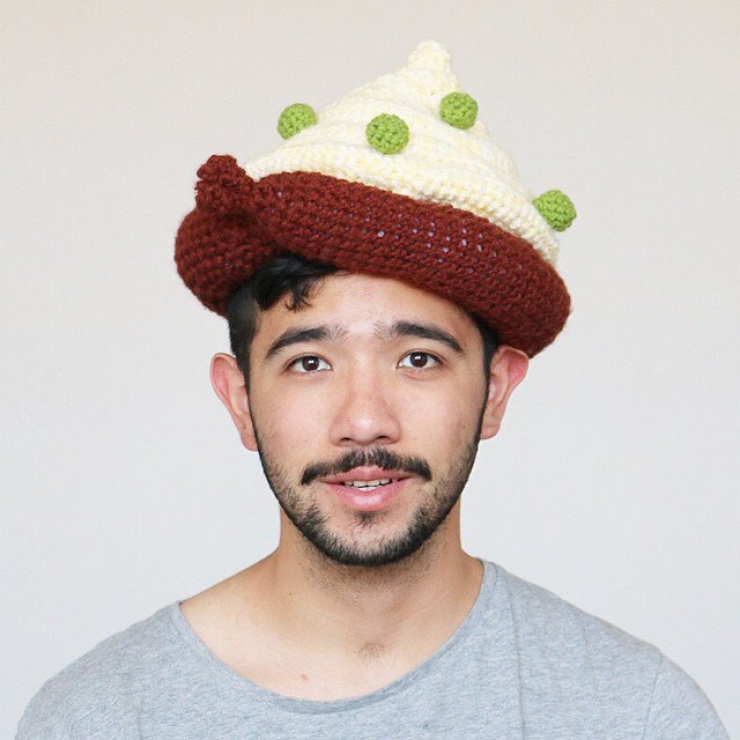 Illustration de l'article : 14 bonnets originaux réalisés à partir de friandises ou d'aliments! Une idée signée ChiliPhily.