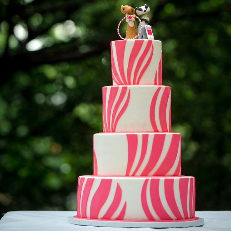 Illustration de l'article : Ces 21 g&acirc;teaux de mariage sont si jolis que les manger serait presque un p&ecirc;ch&eacute;