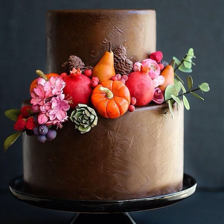 Illustration de l'article : Ces 21 g&acirc;teaux de mariage sont si jolis que les manger serait presque un p&ecirc;ch&eacute;