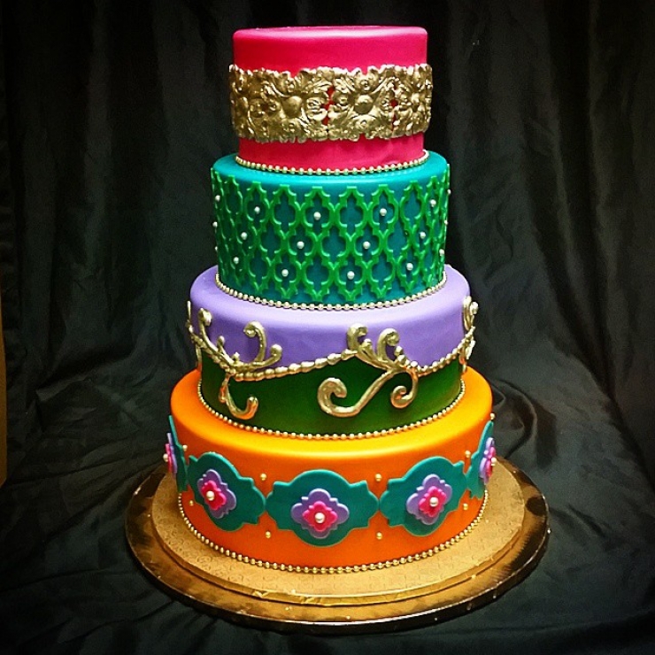 Illustration de l'article : Ces 21 g&acirc;teaux de mariage sont si jolis que les manger serait presque un p&ecirc;ch&eacute;