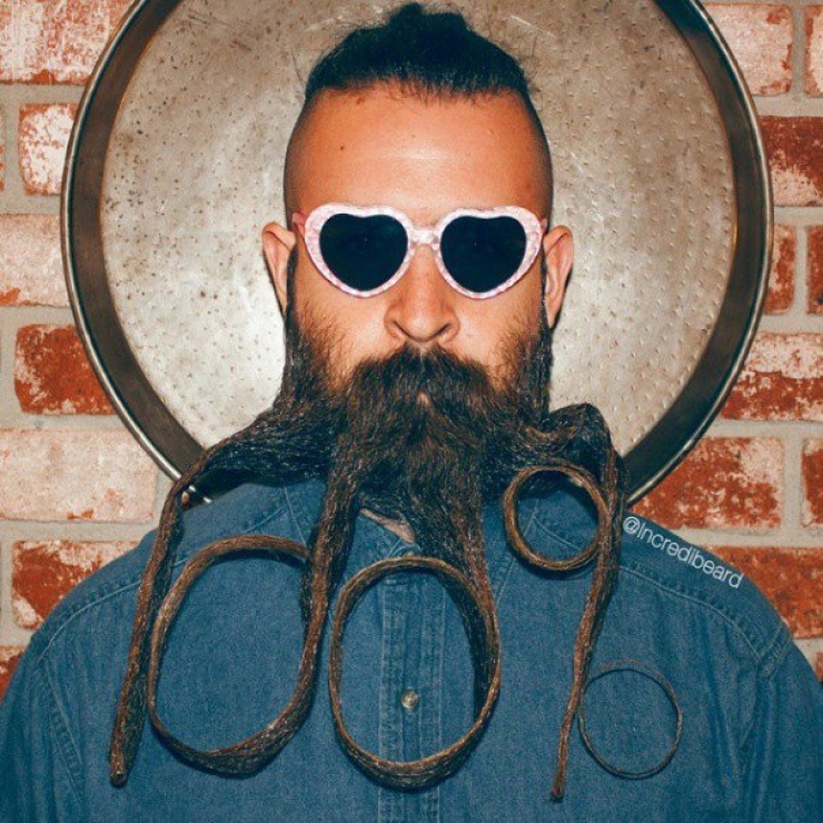 Illustration de l'article : 17 photos d'Incredibeard, l'artiste aux multiples styles de barbe