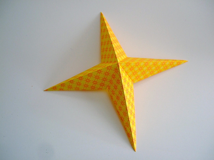 Illustration de l'article : Des étoiles en papier-origami à faire soi-même