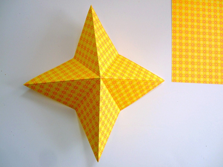 Illustration de l'article : Des étoiles en papier-origami à faire soi-même