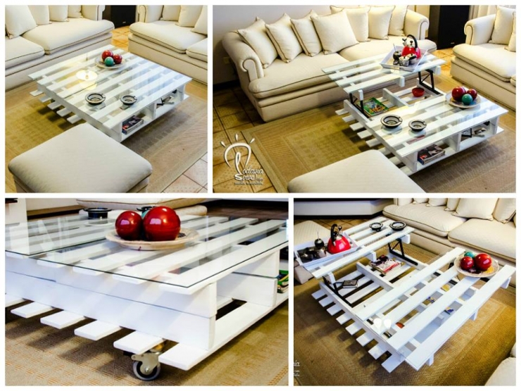 Illustration de l'article : 24 idées de réalisations à base de palettes juste pour votre salon!