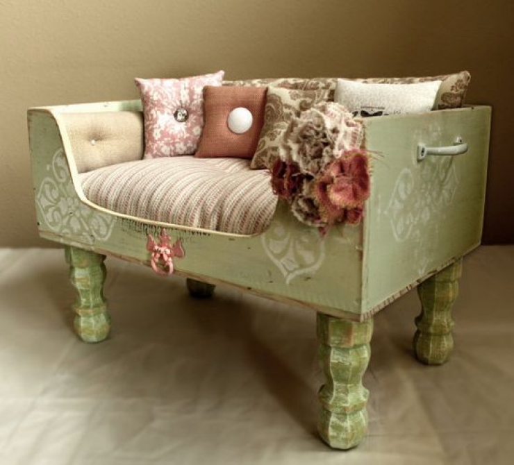 Illustration de l'article : 36 id&eacute;es incroyables de Lits pour animaux! Entre recyclage et d&eacute;tournements d'objets!