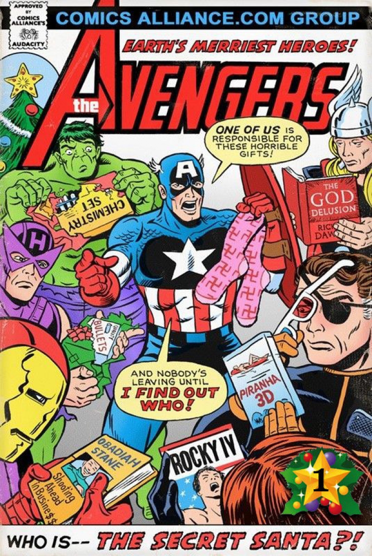 Illustration de l'article : Quand les héros de comic books fêtent Noël (19 photos)