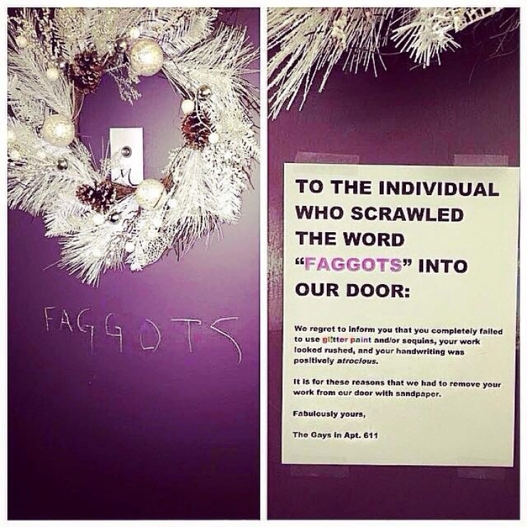 Illustration de l'article : Mieux qu'une gifle, la r&eacute;ponse parfaite de ce couple homo face &agrave; cette insulte!