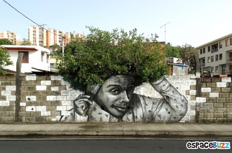 Illustration de l'article : Les 11 meilleures œuvres de street art combinées avec la nature