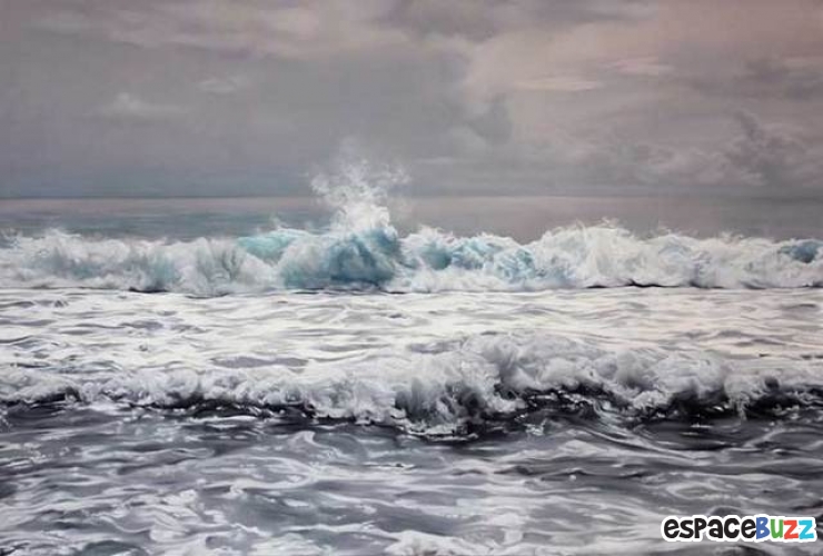 Illustration de l'article : Les tableaux incroyablement réalistes de l’artiste Zaria Forman