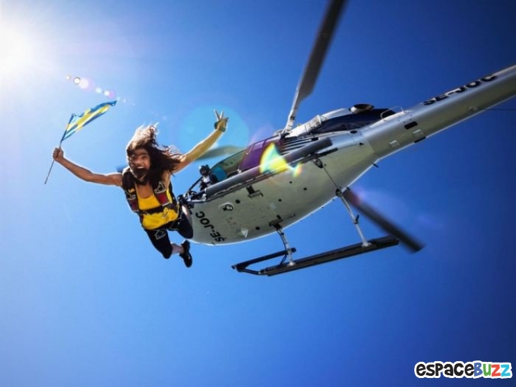 Illustration de l'article : Un parachutiste nous fait vivre de vertigineuses sensations avec de superbes clichés