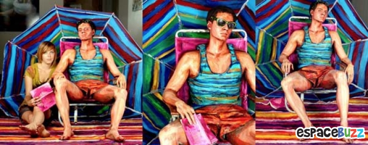 Illustration de l'article : On croirait ces peintures normales mais pourtant quand on les regarde de plus près...