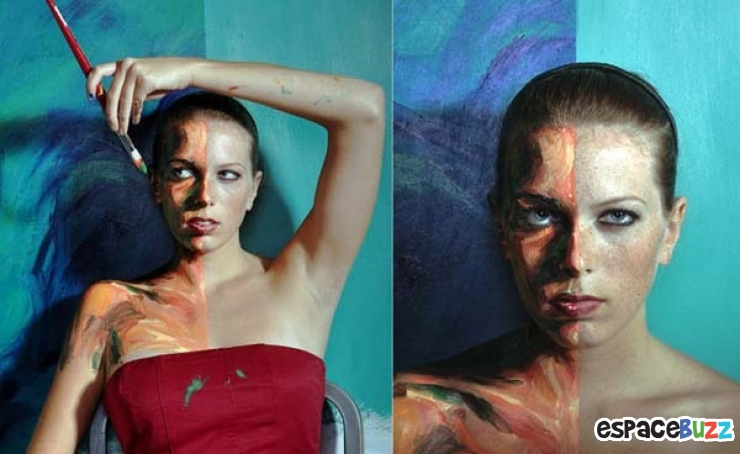 Illustration de l'article : On croirait ces peintures normales mais pourtant quand on les regarde de plus près...