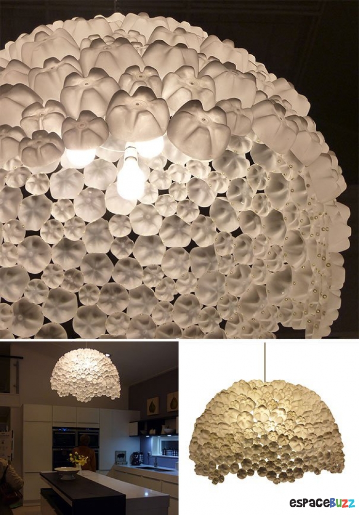 Illustration de l'article : 14 idées déco à base de bouteilles en plastique